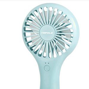 TriPole Mini Handheld Fan Battery Operated Small Personal Portable Fan Speed Adj